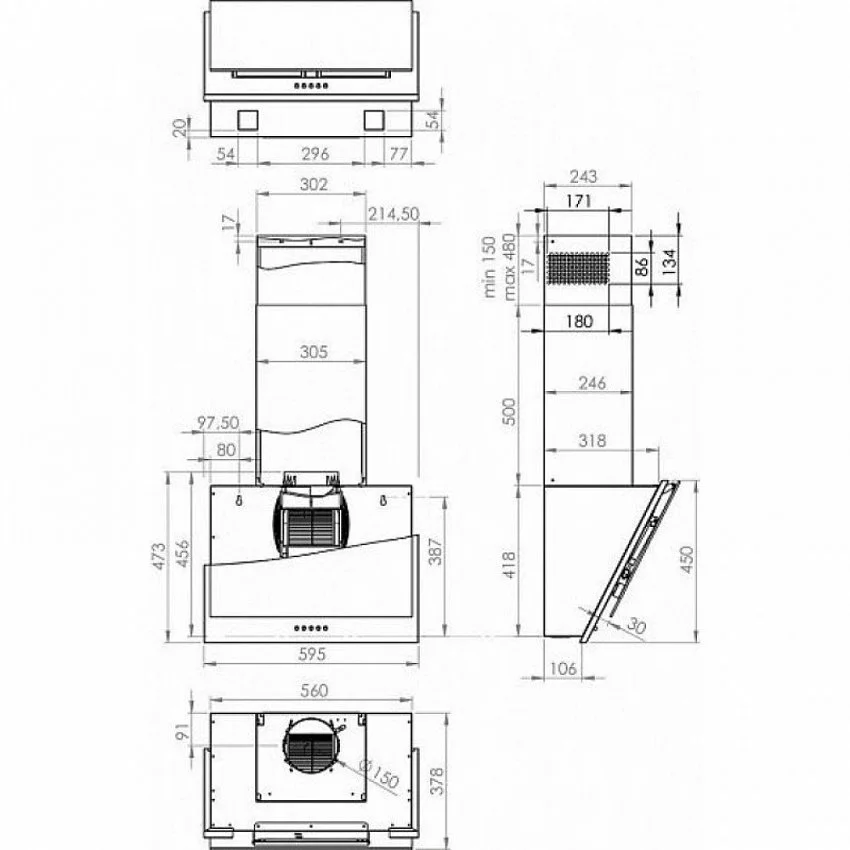 Вытяжка GORENJE WHI6SYB