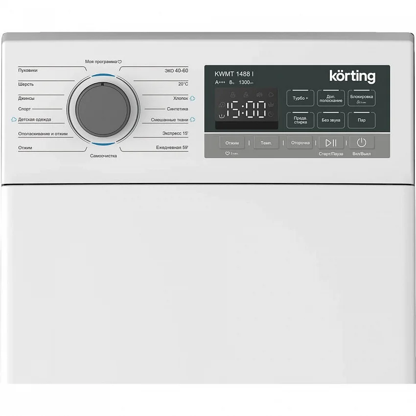 Стиральная машина с вертикальной загрузкой KORTING KWMT 1488 I