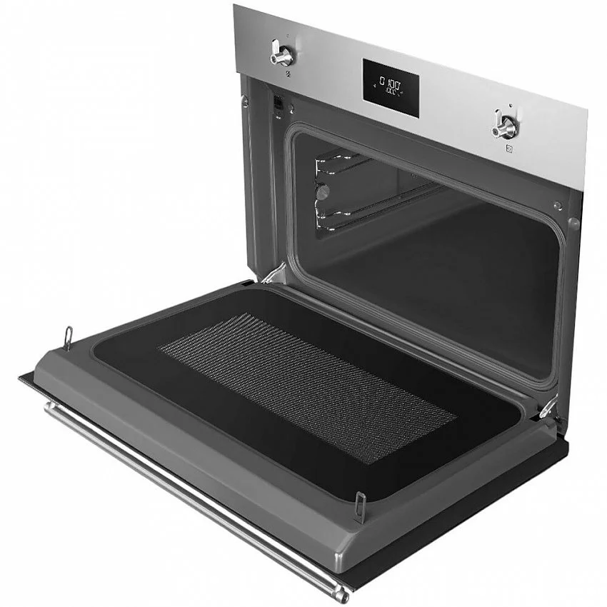 Встраиваемая микроволновая печь SMEG SO4301M0X CLASSICA