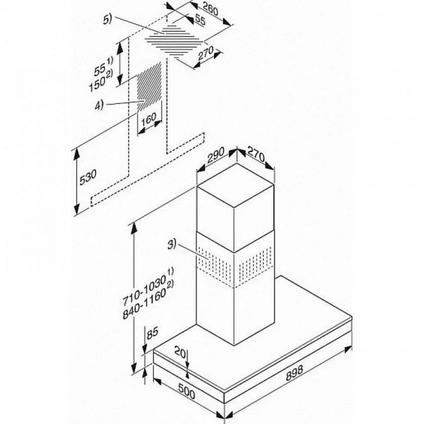 Вытяжка MIELE DA6690W BRWS