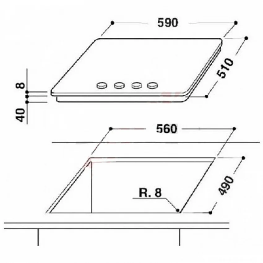 Газовая варочная панель WHIRLPOOL AKT 6414/NB