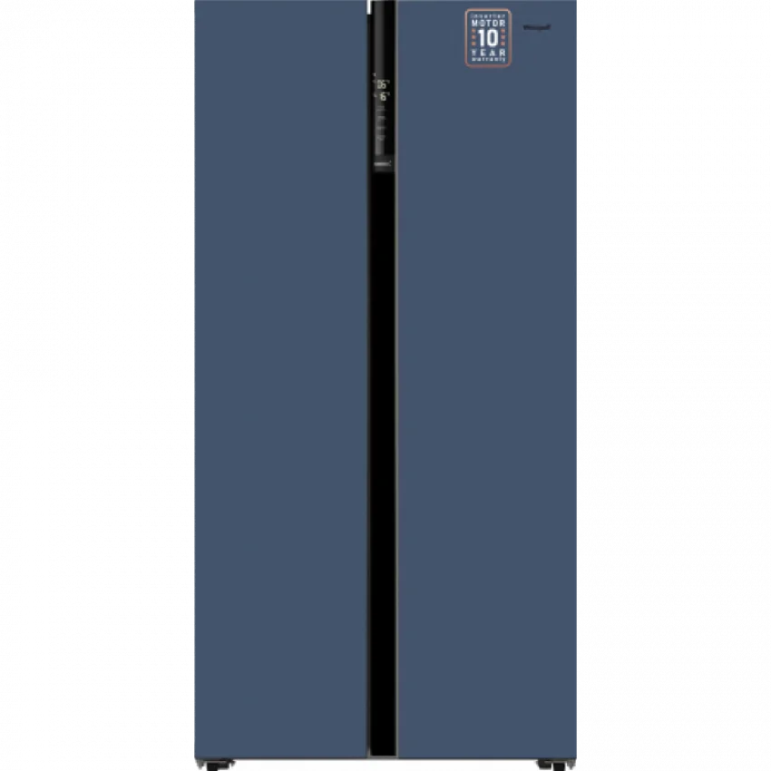 Холодильник WEISSGAUFF WSBS 600 NOFROST INVERTER BLUE GLASS