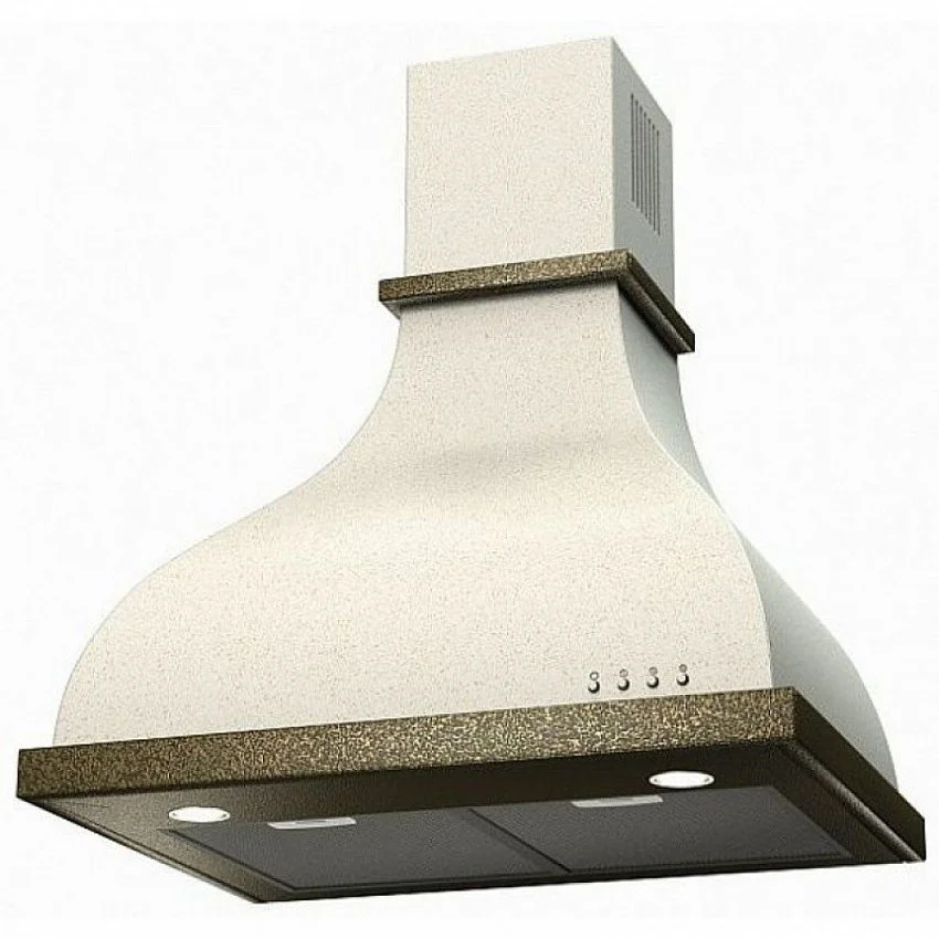 Вытяжка KRONASTEEL ALISA 600 WHITE/BRONZE ELECTRONIC