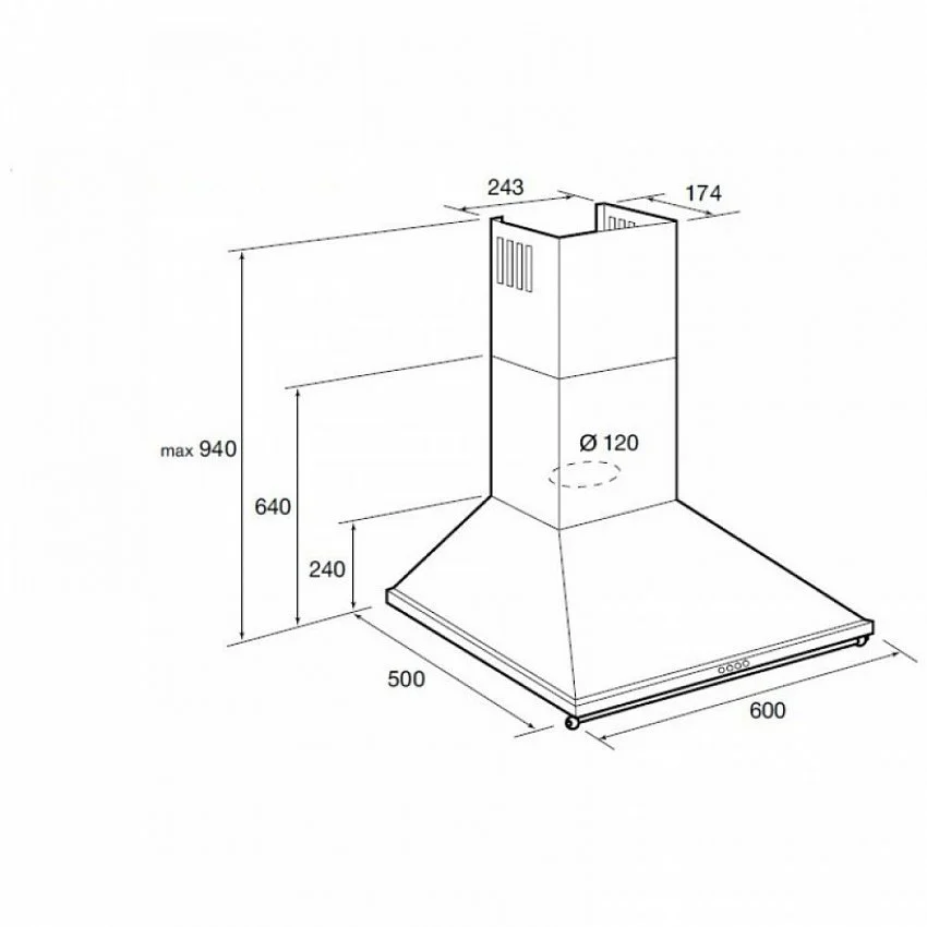 Вытяжка KORTING KHC 6740 RN WOOD