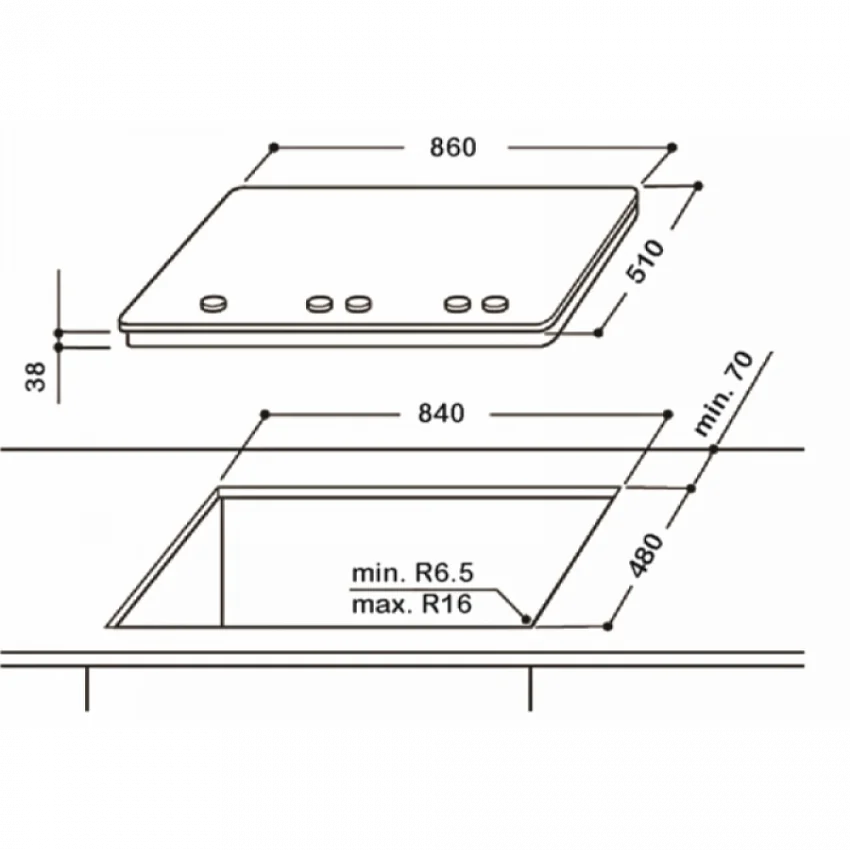 Варочная панель WHIRLPOOL GMA9522/IX