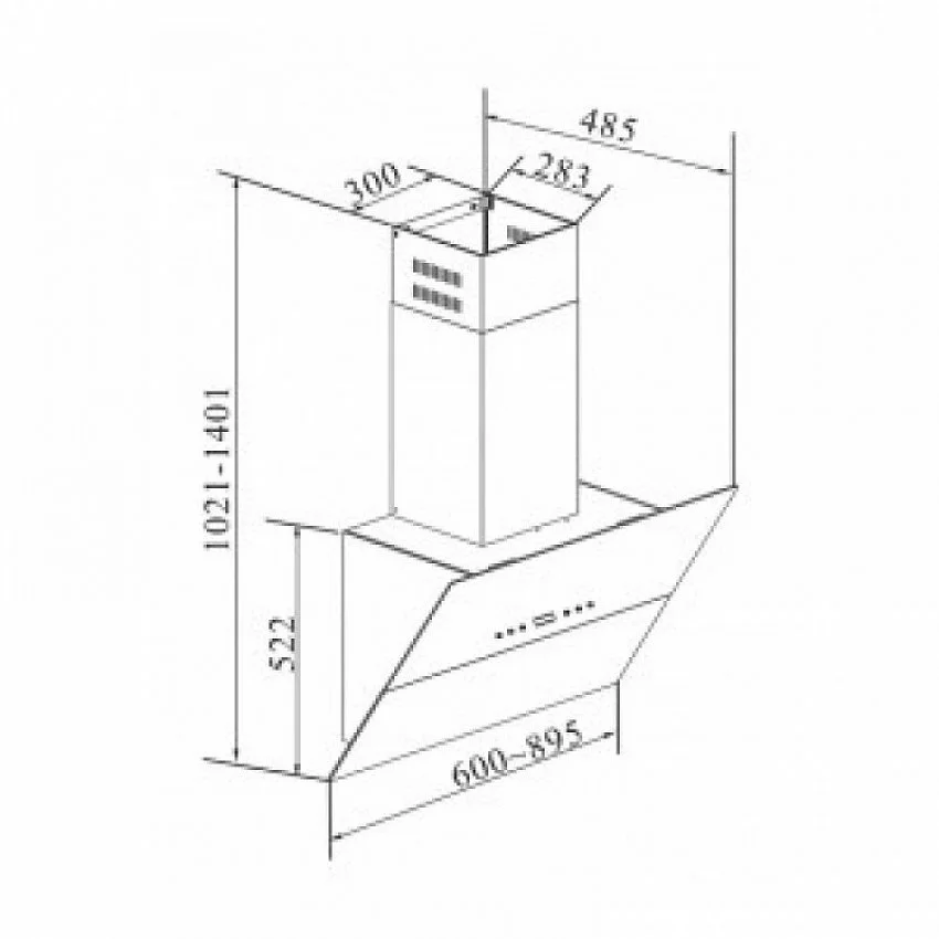 Вытяжка KORTING KHC 91080 GN