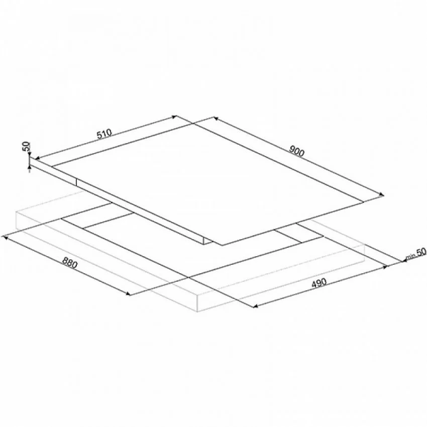 Индукционая варочная панель SMEG SIM693WLDX