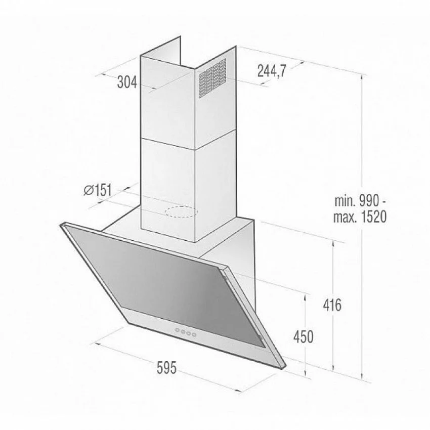Вытяжка GORENJE WHI 621 E1 XGB
