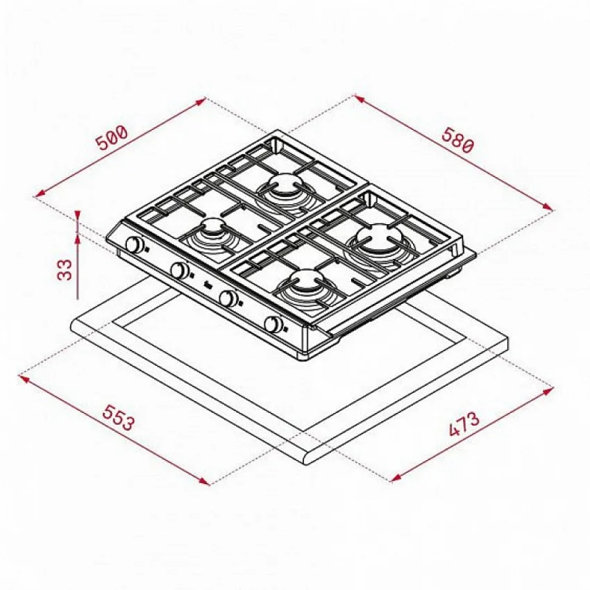 Варочная панель TEKA EX 60.1 4G AI AL CI