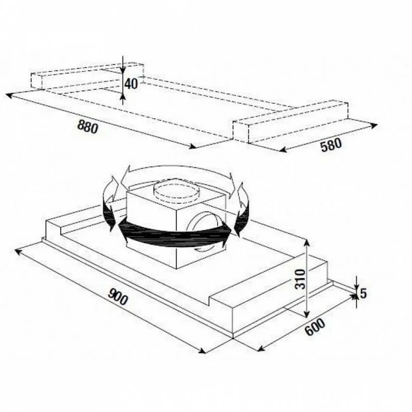 Вытяжка KUPPERSBUSCH DDL 9830.0 W