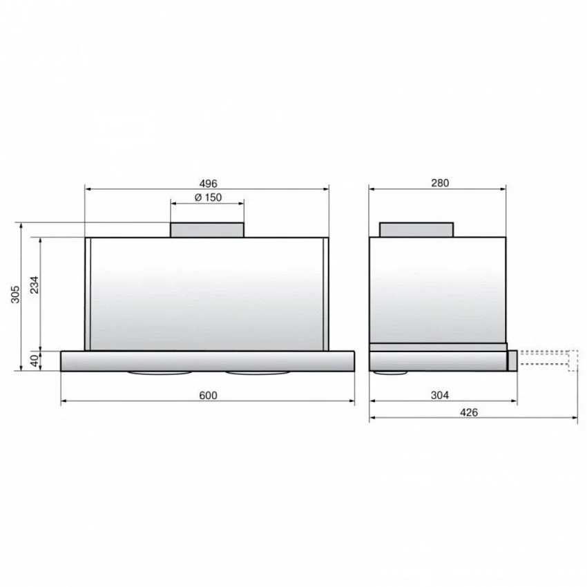 Вытяжка ELIKOR ИНТЕГРА S2 60Н-700-В2Д НЕРЖ/НЕРЖ