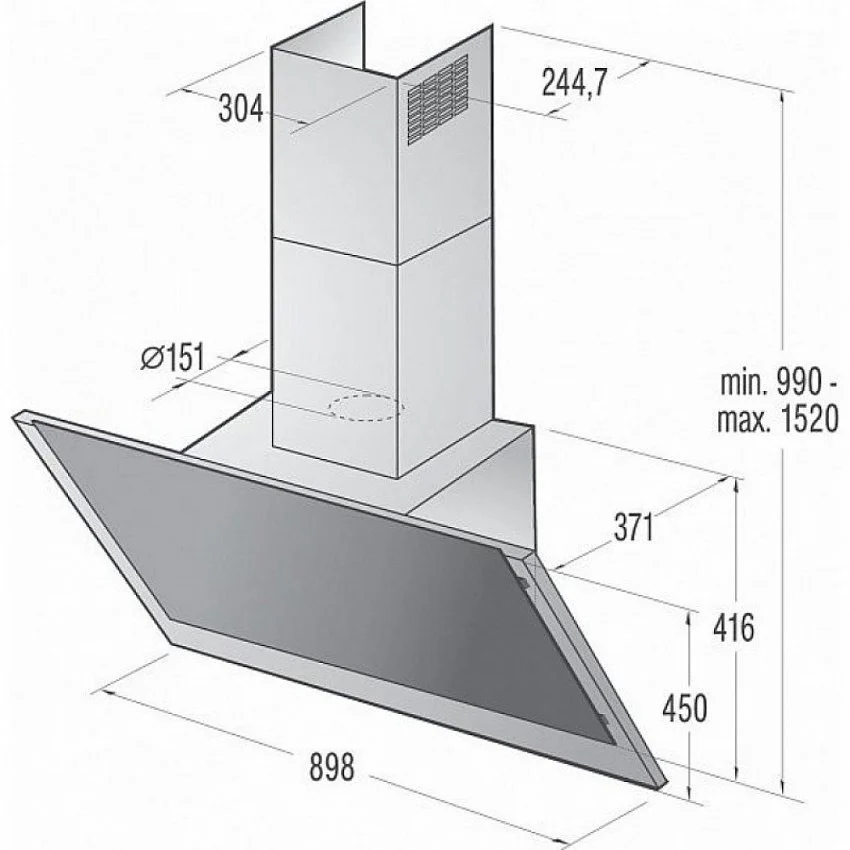 Вытяжка GORENJE WHI 951S1 XGB