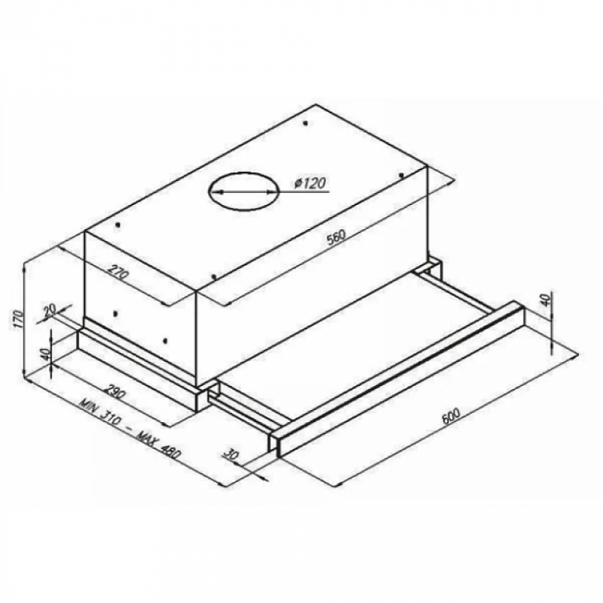 Вытяжка KUPPERSBERG SLIMLUX IV 60 X