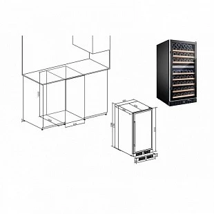 Винный шкаф TEMPTECH WP120DCB