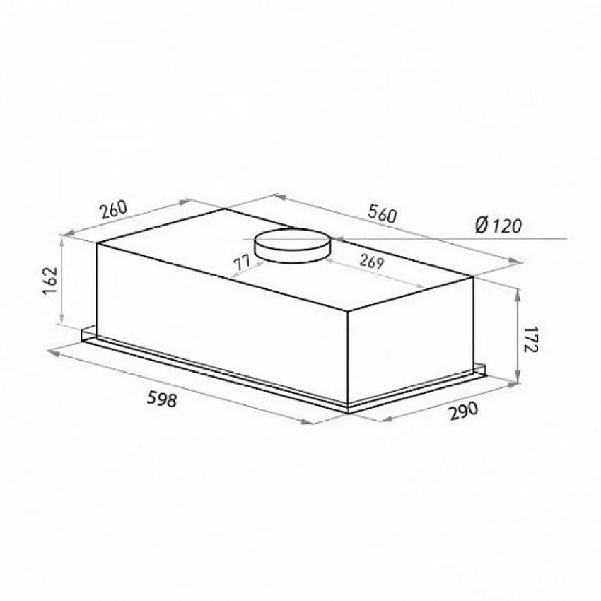 Вытяжка MAUNFELD BOX PUSH 60 БЕЛЫЙ