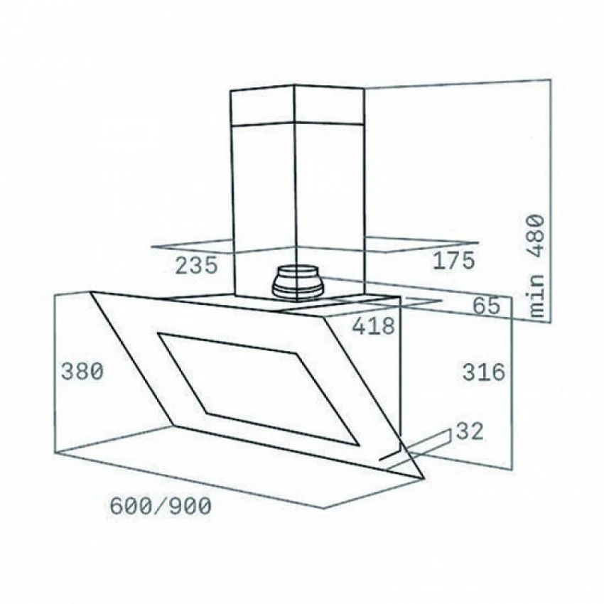 Вытяжка TEKA DVT 680 W
