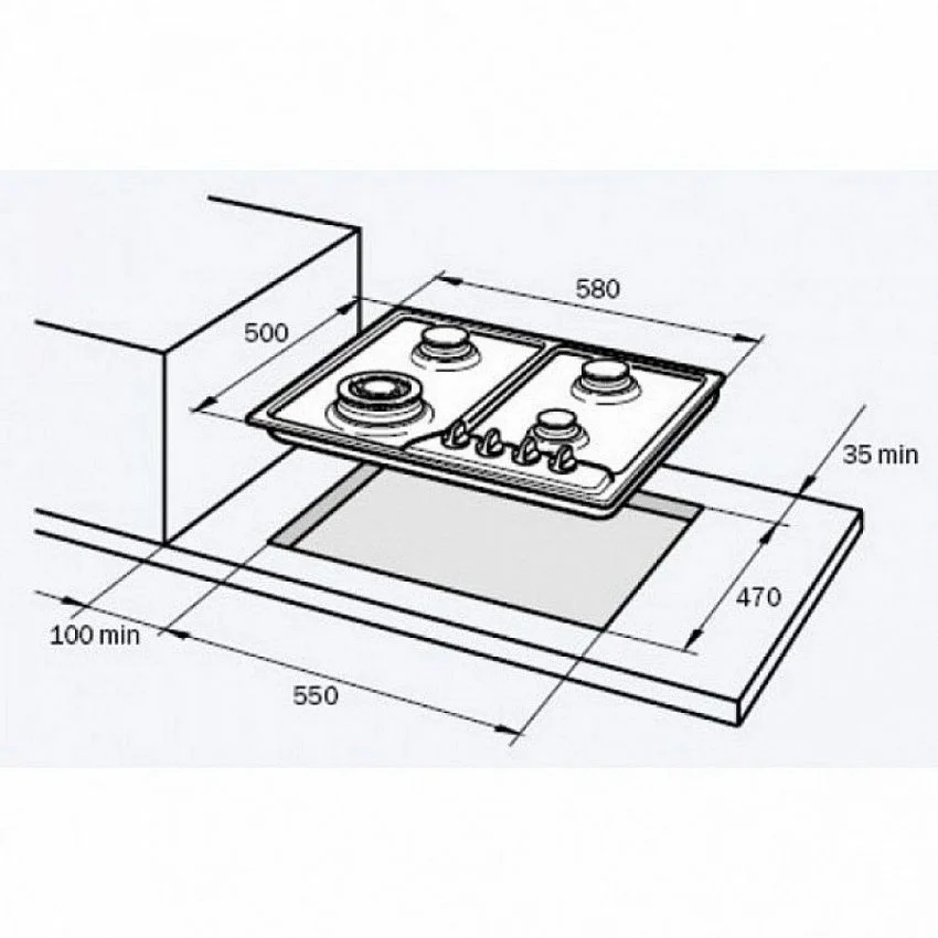 Газовая варочная панель DELONGHI IF 46 PRO