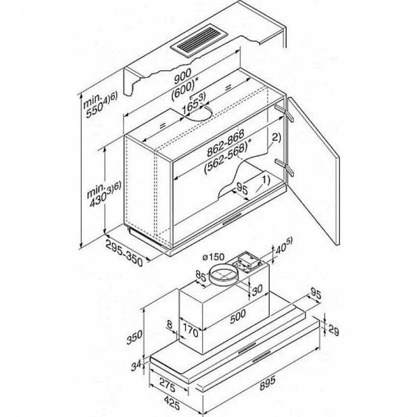 Вытяжка MIELE DA3496 EDST