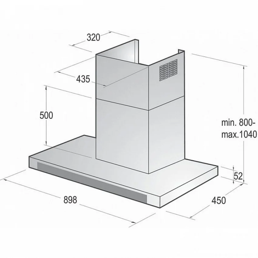 Вытяжка GORENJE GHT 93 X