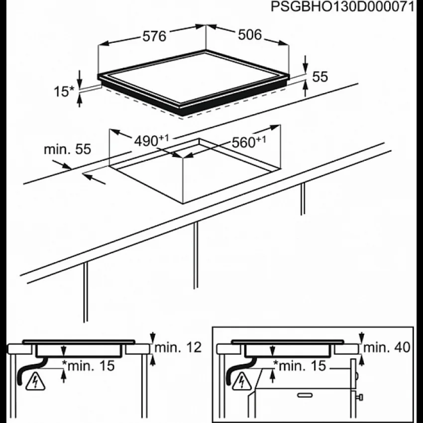 Варочная панель ZANUSSI ZEN 6641 XBA