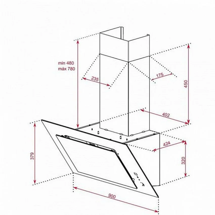 Вытяжка TEKA DVT 98660 TBS BLACK