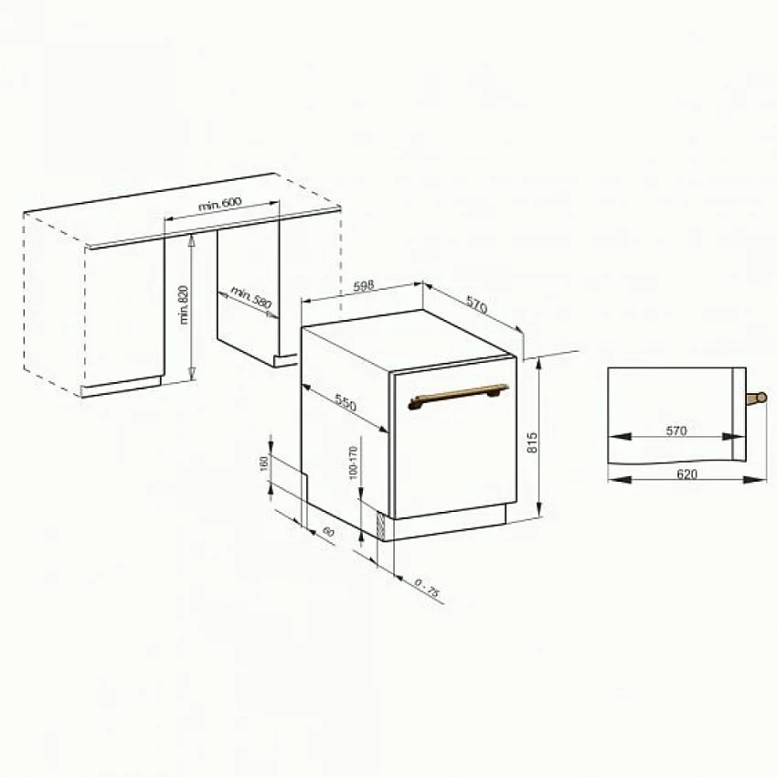 Встраиваемая посудомоечная машина KAISER S60 U 88 XL ELFEM