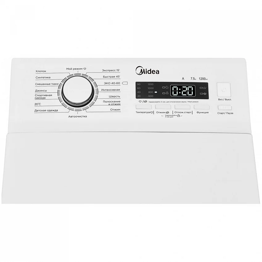 Стиральная машина MIDEA MFE12W75B/W-C