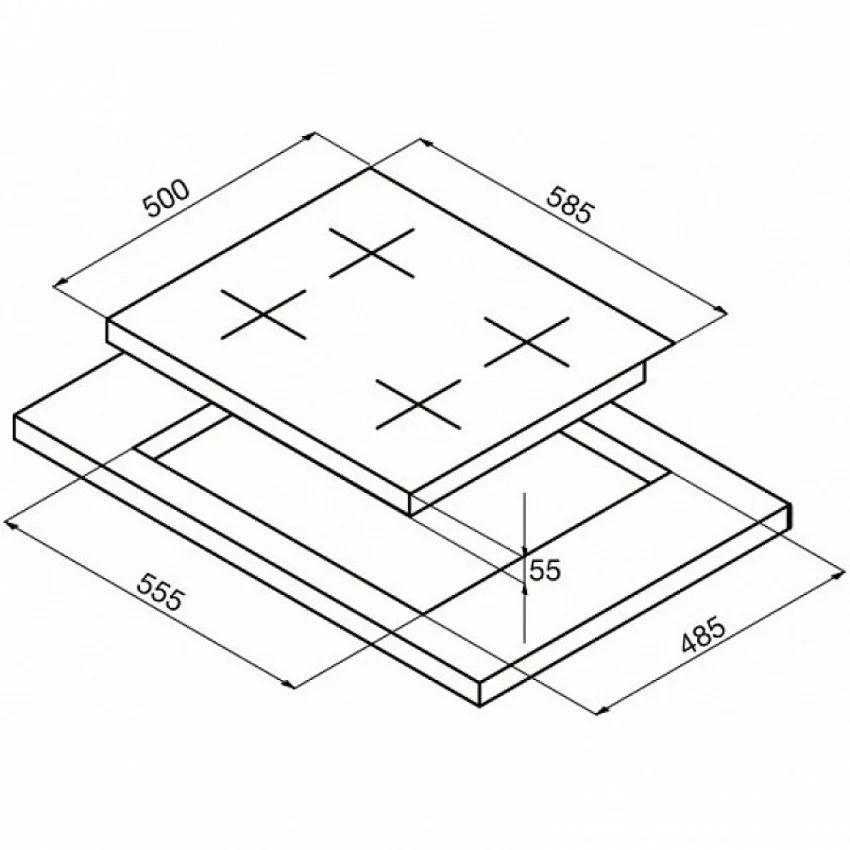 Варочная панель KORTING HG 695 CTW