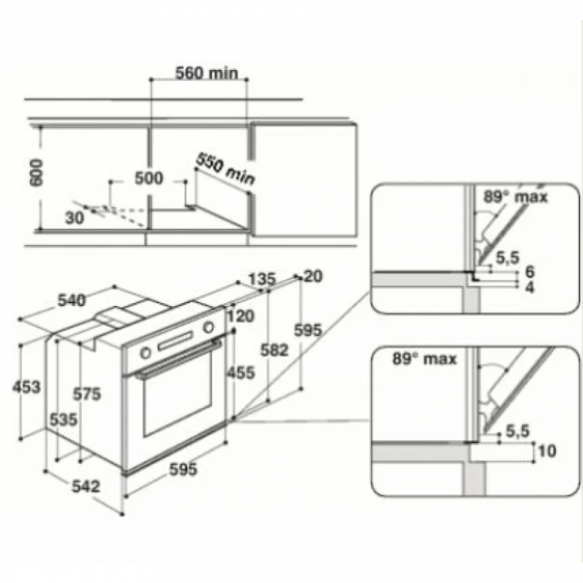 Духовой шкаф WHIRLPOOL AKZ 6230/S
