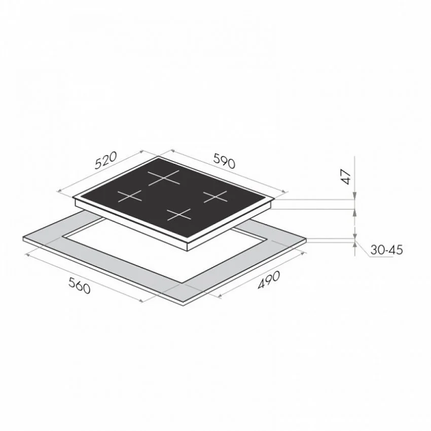 Варочная панель MAUNFELD MVCE59.4HL.SZ-WH