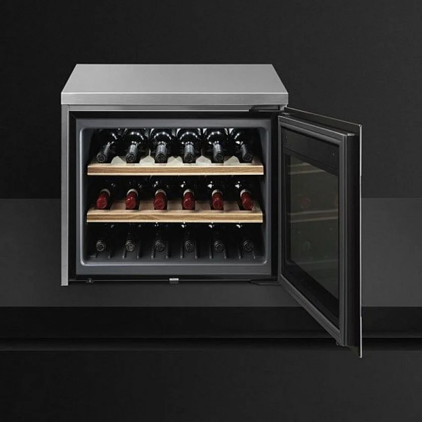Встраиваемый винный шкаф SMEG CVF318X