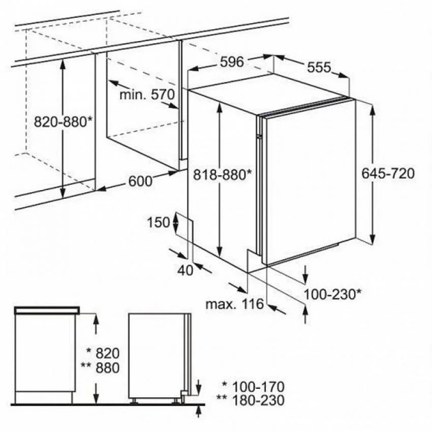 Встраиваемая посудомоечная машина ZANUSSI ZDT 92400FA
