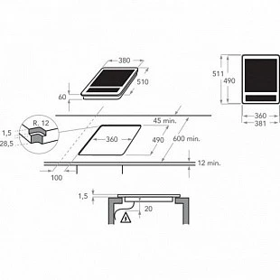 Варочная панель KITCHENAID KHYD1 38510