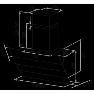 Вытяжка MAUNFELD CASCADA QUART 60 BLACK