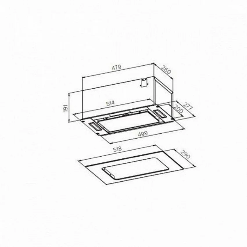 Вытяжка HOMSAIR CROCUS 52RD БЕЛЫЙ
