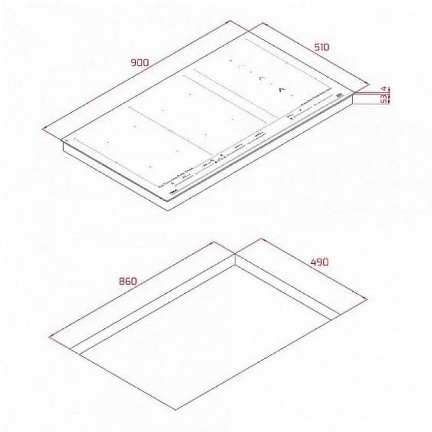 Варочная панель TEKA IZF 99700 BK MST