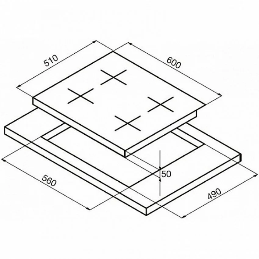Варочная панель KORTING HK 6355 B