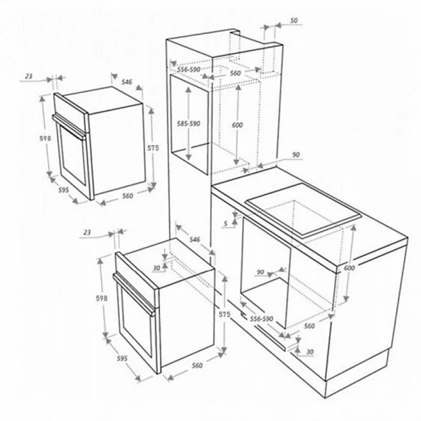 Духовой шкаф MAUNFELD EOGC604RBG.MT
