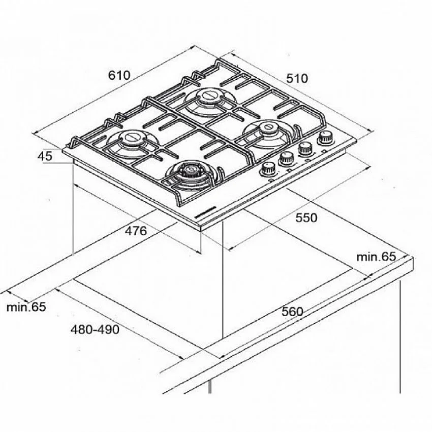 Варочная панель KUPPERSBERG FS 65 ANT
