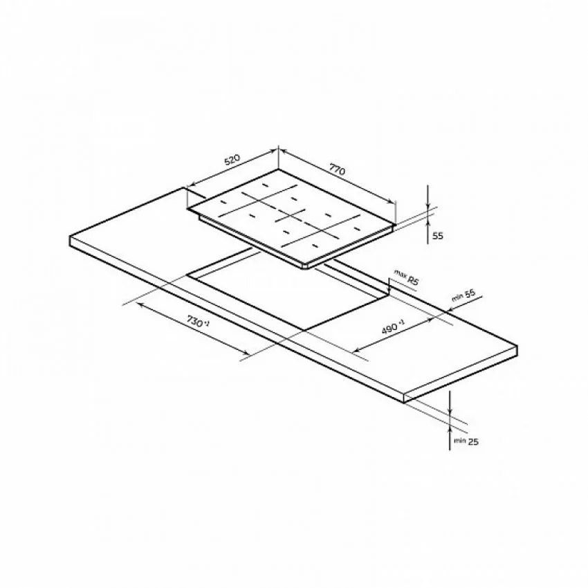 Варочная панель MILLEN MIH 702 BL
