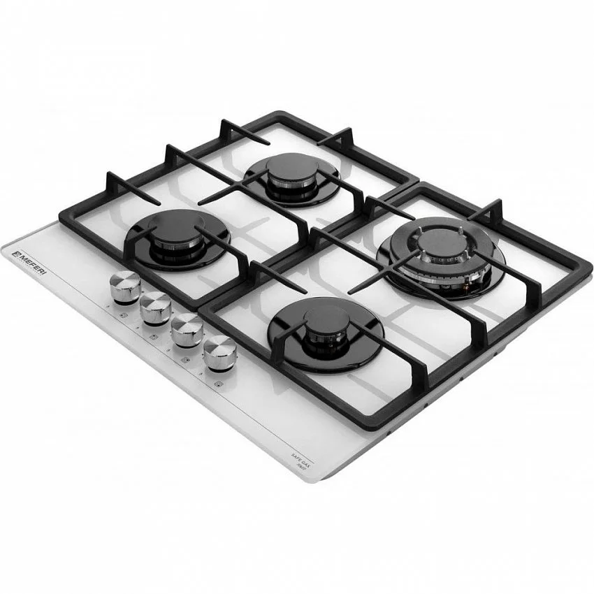 Газовая варочная панель MEFERI MGH604WH GLASS POWER