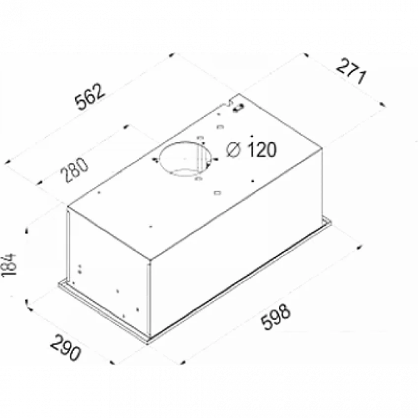 Вытяжка CIARKO BRUTTO 60 INOX