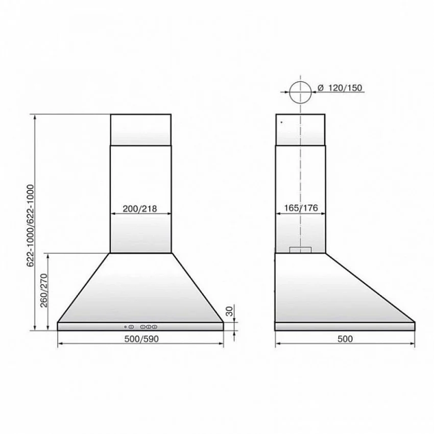Вытяжка ELIKOR ВЕНТА 60Н-430-П3Л НЕРЖ
