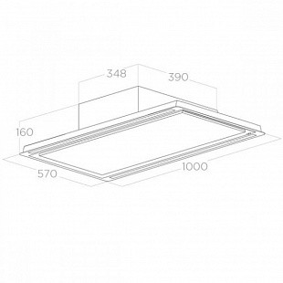 Вытяжка ELICA HILIGHT GLASS H16 WH/A/100