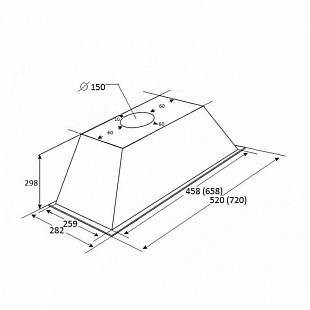 Вытяжка KUPPERSBERG INLINEA 72 XE