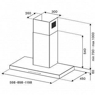 Вытяжка BERTAZZONI KT90P1ANT