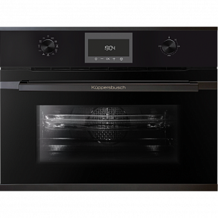 Компактный духовой шкаф с СВЧ KUPPERSBUSCH CBM 6330.0 S2 BLACK CHROME