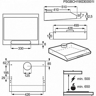 Вытяжка ELECTROLUX LFU9215W