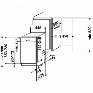 Посудомоечная машина WHIRLPOOL ADG522X