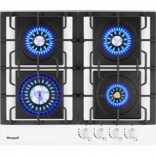 Газовая варочная панель WEISSGAUFF HGG 6445 WH VOLCANO BURNER